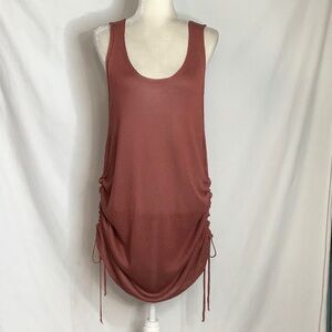 Rust Knit Swim Cover-Up Size XXL